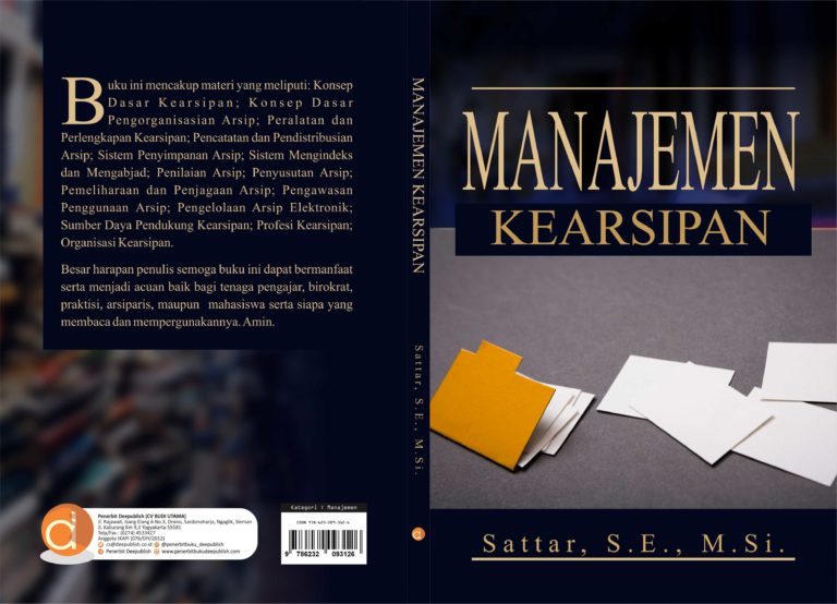 Buku Manajemen Kearsipan - Penerbit Deepublish Yogyakarta