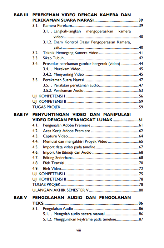 Buku Teknik Pengolahan Audio & Video Kompetensi Keahlian Multimedia Program Keahlian Teknik Komputer Dan Informatika - Gambar 3
