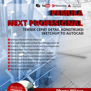 Buku Pemula Next Profesional Teknik Cepat Detail Konstruksi Sketchup To Autocad