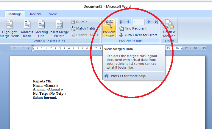 Cara Membuat Mail Merge Di Ms Word 5391