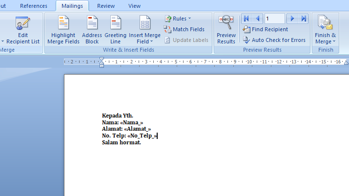 Cara Membuat Mail Merge Di Microsoft Word Mudah - Deepublish Store