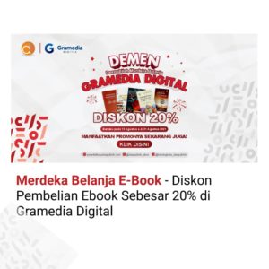 Merdeka Belanja E-Book - Diskon Pembelian Ebook Sebesar 20% di Gramedia Digital