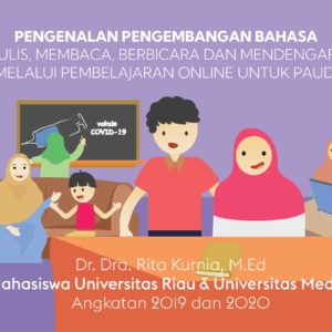 Buku Pengenalan Pengembangan Bahasa (Menulis, Membaca, Berbicara dan Mendengarkan) Melalui Pembelajaran Online untuk PAUD