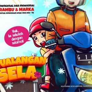 Buku Petualangan Sela Mengenal dan Mewarnai Rambu dan Marka untuk Pendidikan Anak Usia Dini - TK