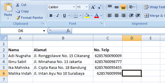 cara membuat mail merge di word 2016