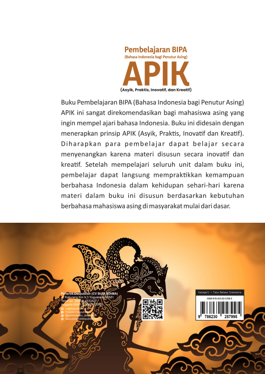 Buku Pembelajaran BIPA (Bahasa Indonesia bagi Penutur Asing) APIK (Asyik, Praktis, Inovatif, dan Kreatif) - Gambar 3