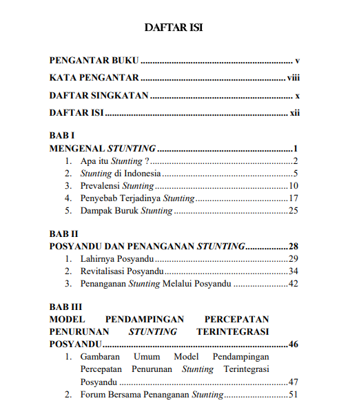 Buku Model Pendampingan Percepatan Penurunan Stunting