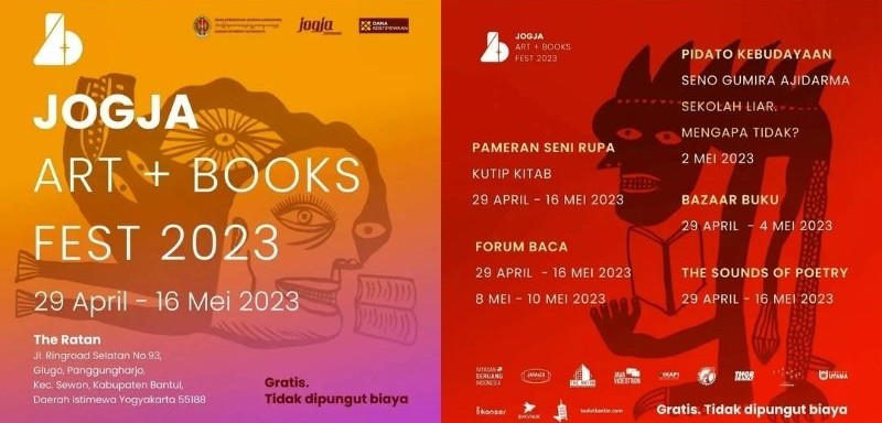 Poster utama Jogja Art + Book Fest 2023