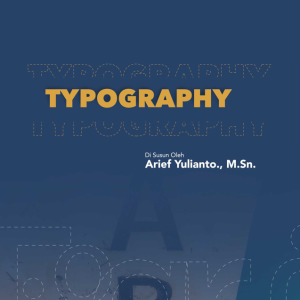 Buku Ajar Typography