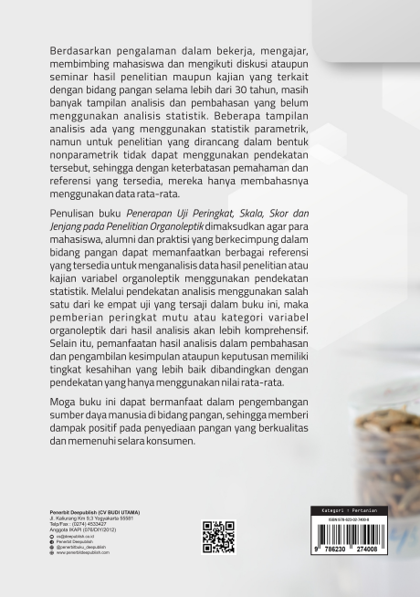 Buku Penerapan Uji Peringkat, Skala, Skor dan Jenjang Pada Penelitian Organoleptik - Gambar 3