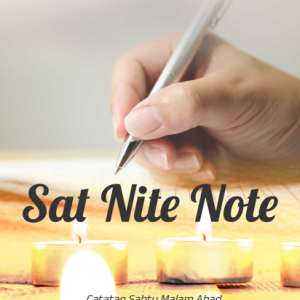 Buku Sat Nite Note Catatan Sabtu Malam Ahad Penggugur Penat Penumbuh Semangat