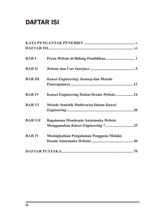 Buku Kansei Engineering: Mendesain Antarmuka Website untuk Meningkatkan Pengalaman Pengguna - Gambar 2