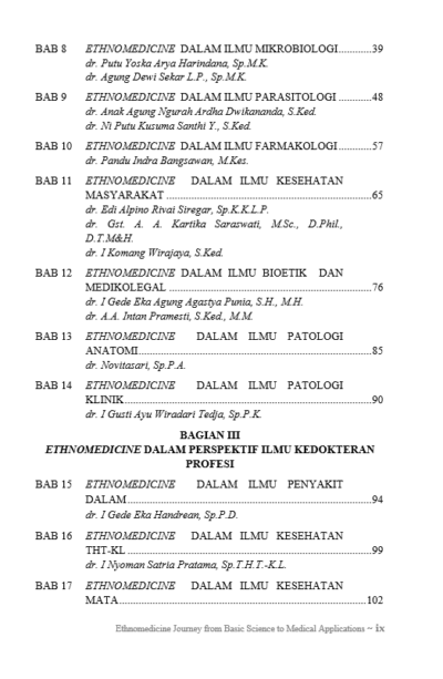 Buku Ethnomedicine Journey From Basic Science to Medical Applications - Gambar 3