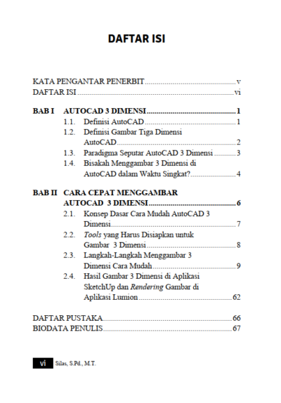 Buku Menggambar Rumah Sederhana  di Autocad 3 Dimensi dalam Waktu 3 Jam - Gambar 2