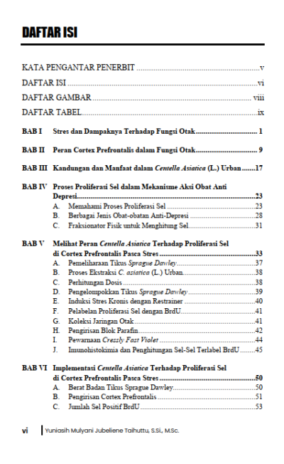 Buku Proliferasi Sel Saraf Tikus Putih (Sprague-Dawley) Pasca-Stres Kronis dengan Perlakuan Ekstrak Centella Asiatica (L) Urban - Gambar 2