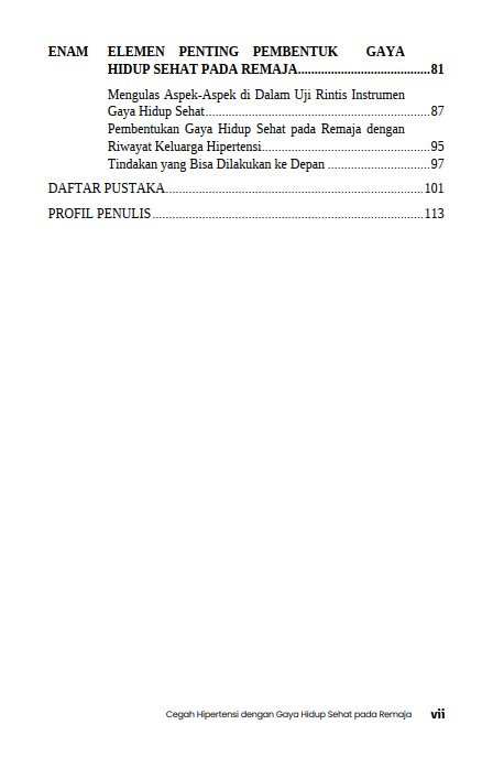 Buku Cegah Hipertensi dengan Gaya Hidup Sehat Pada Remaja - Gambar 3
