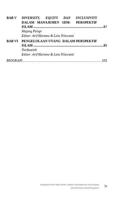 Buku Integrasi Nilai-Nilai Islam dalam Manajemen Keuangan dan Ekonomi Kontemporer - Gambar 3