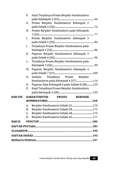 Buku Proses Berpikir Kombinatoris: Ditinjau Dari Gaya Berpikir - Gambar 2