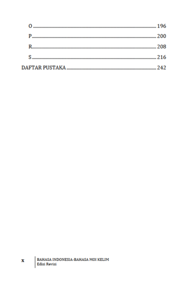 Buku Kamus Dwibahasa Bahasa Indonesia-Bahasa Moi Kelim Edisi Revisi - Gambar 2