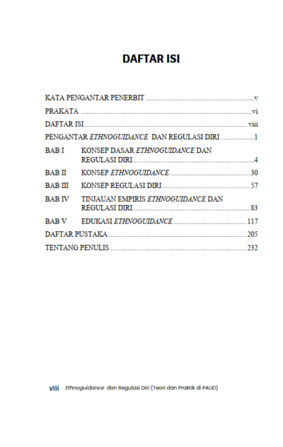 Buku Ethnoguidance  dan Regulasi Diri (Teori dan Praktik di Paud) - Gambar 2