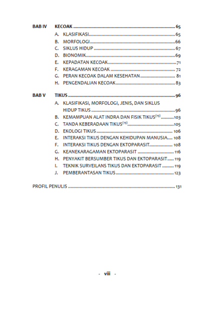 Buku Serangga Vektor: Bioekologi dan Pengendalian Vektor - Gambar 2