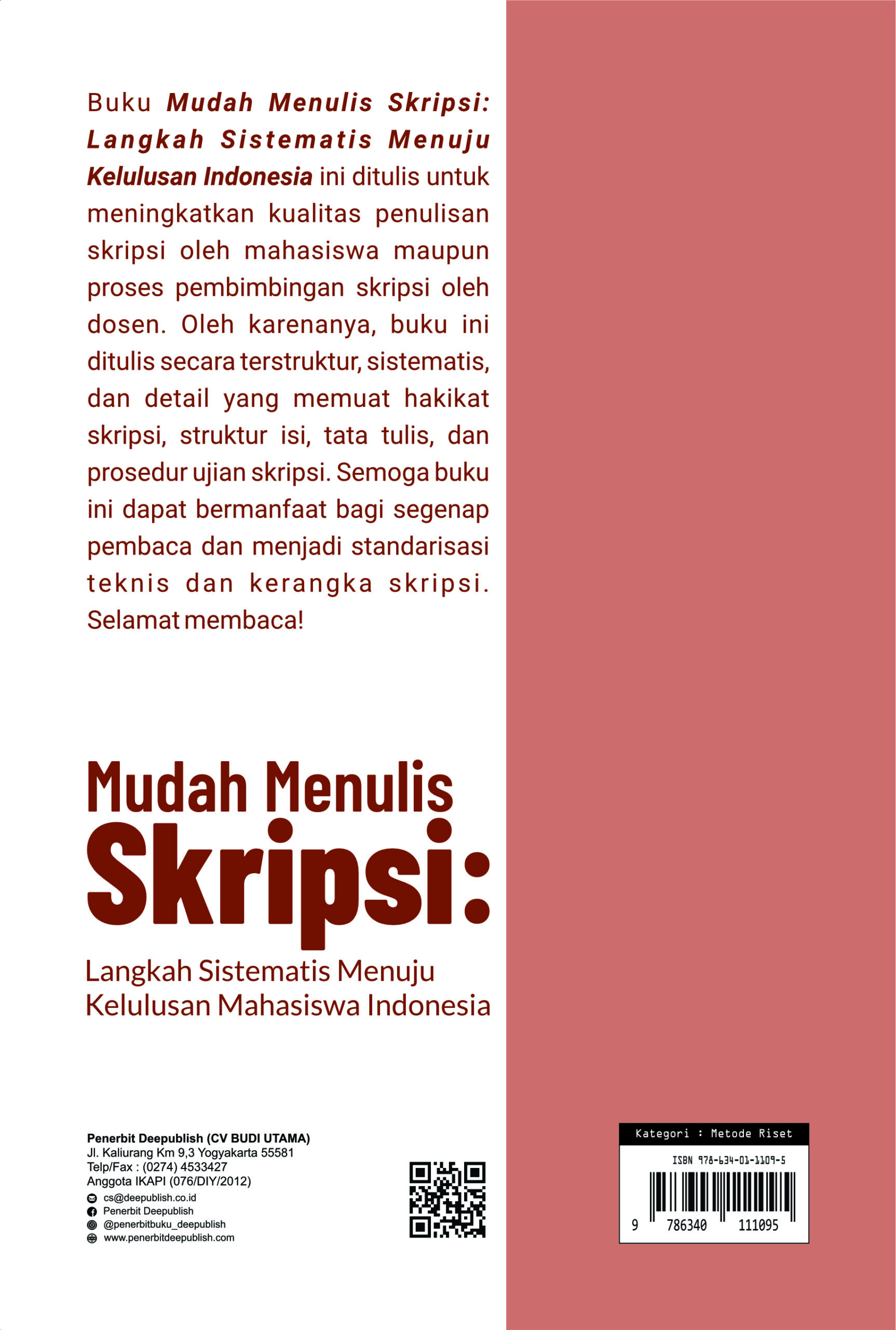 Buku Mudah Menulis Skripsi: Langkah Sistematis Menuju Kelulusan Mahasiswa Indonesia - Gambar 3