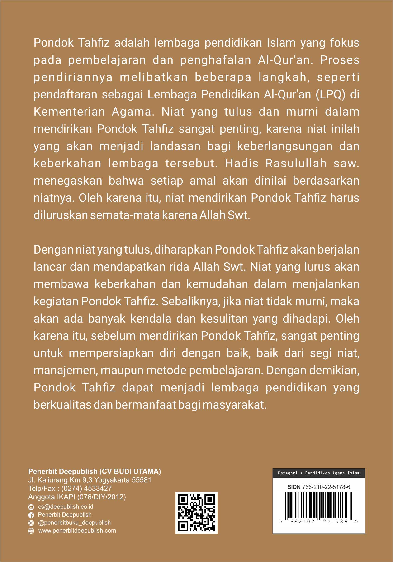 Buku Bekerja Dengan Iman Membangun Manajemen Ilmu Al-Qur’an Dan Manajemen Operasional Pondok Tahfidz Al Amalu Bil Iman - Gambar 2