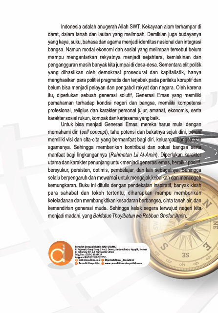 Buku Peta Jalan Generasi Emas Membangkitkan Kesadaran Nilai-Nilai Kebangsaan, Spiritualitas Dan Kemandirian Melalui Pendekatan Inspiratif - Gambar 2