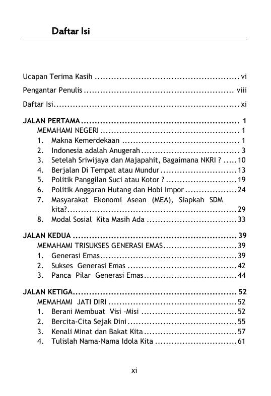Buku Peta Jalan Generasi Emas Membangkitkan Kesadaran Nilai-Nilai Kebangsaan, Spiritualitas Dan Kemandirian Melalui Pendekatan Inspiratif - Gambar 3