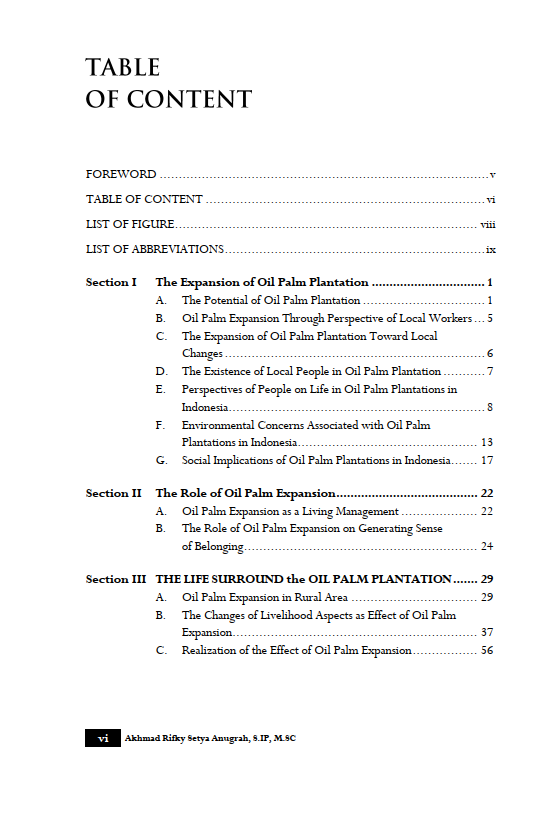 Book of The Expansion of Oil Palm Plantation in Generating People Life - Gambar 2