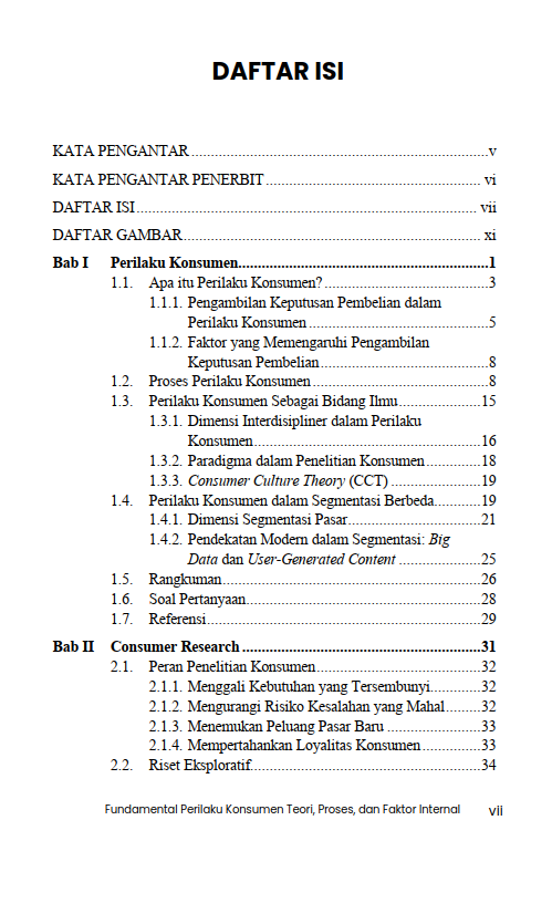 Buku Fundamental Perilaku Konsumen Teori, Proses, dan Faktor Internal - Gambar 2