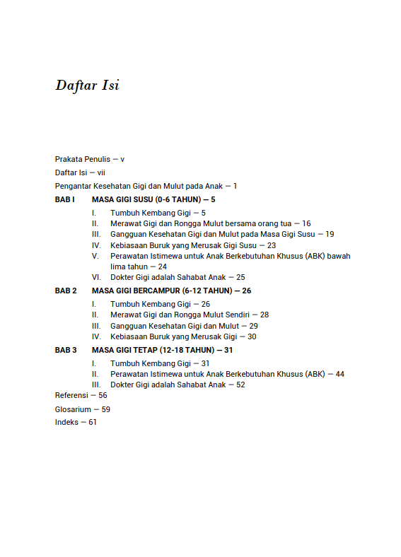 Buku Mengenal Gigi Anak dan Penyakit yang Menyertainya - Gambar 2