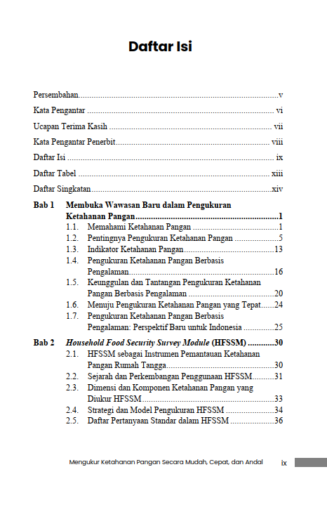 Buku Mengukur Ketahanan Pangan Secara Mudah, Cepat, dan Andal: Panduan Praktis Metode Berbasis Pengalaman - Gambar 2