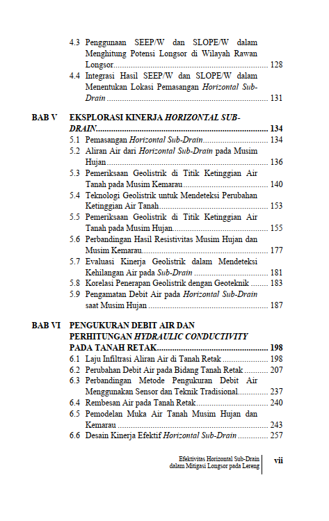Buku Efektivitas Horizontal Sub-Drain dalam Mitigasi Longsor pada Lereng - Gambar 3
