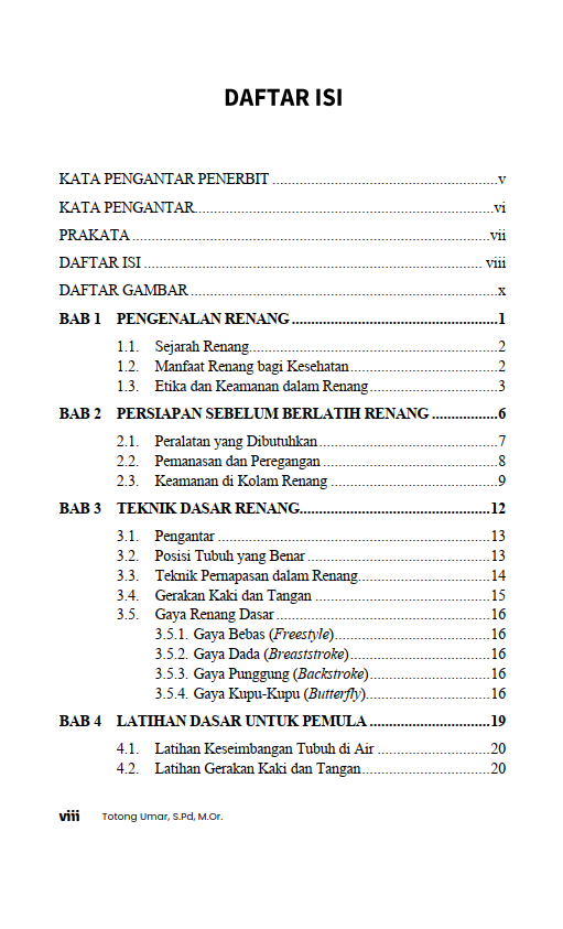 Buku Ajar Keterampilan Renang Dasar - Gambar 2