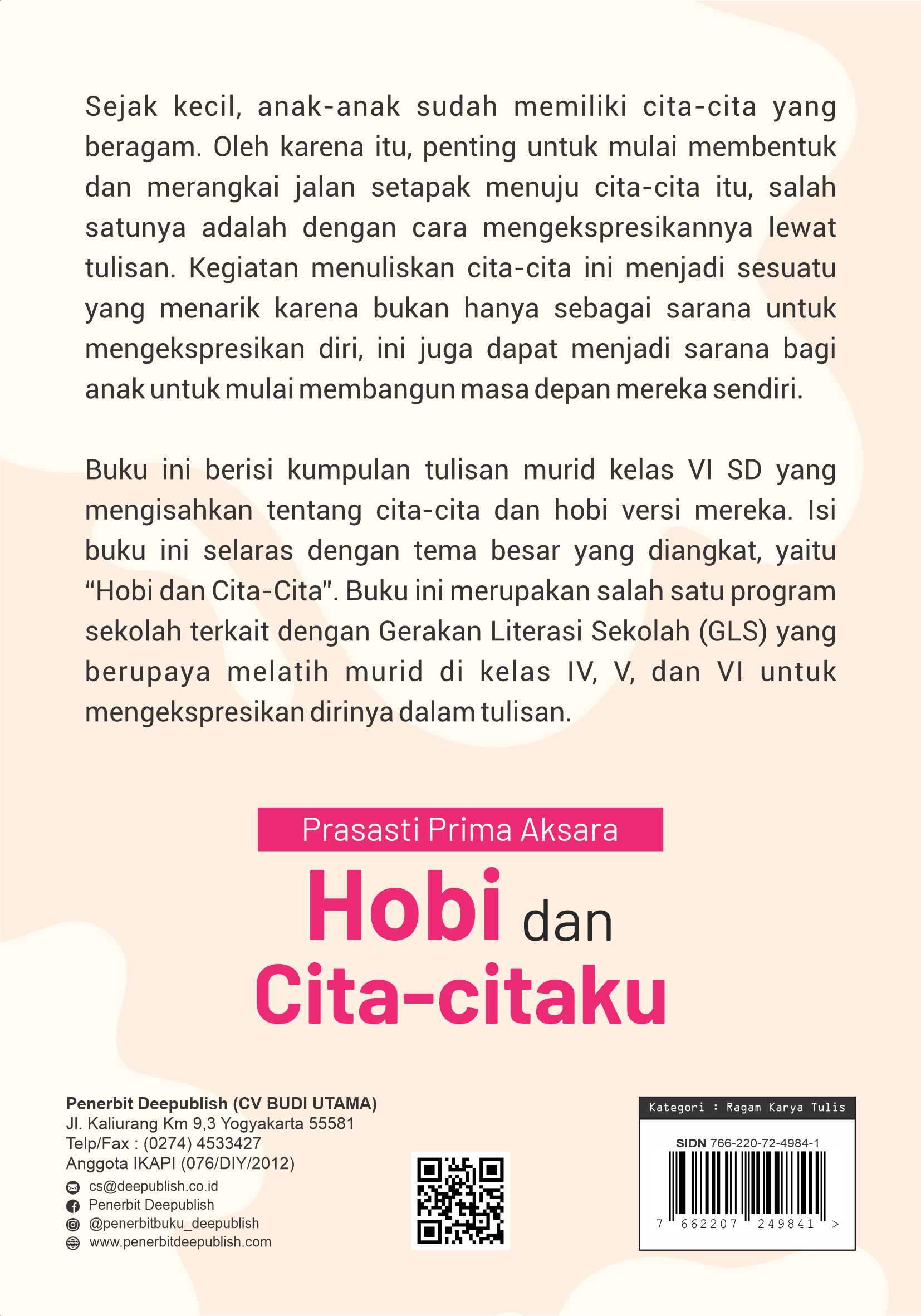 Buku Prasasti Prima Aksara Hobi Dan Cita-Citaku - Gambar 2