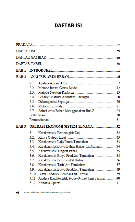Buku Operasi dan Kendali Sistem Tenaga Listrik - Gambar 2