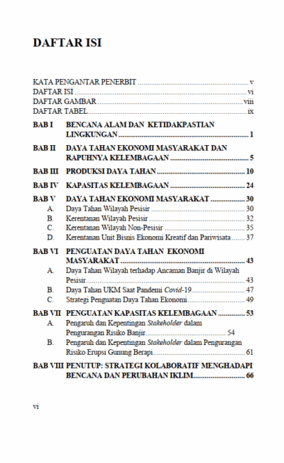 Gambar 2 - Penguatan kelembagaan dan daya tahan ekonomi masyarakat dalam ketidakpastian lingkungan