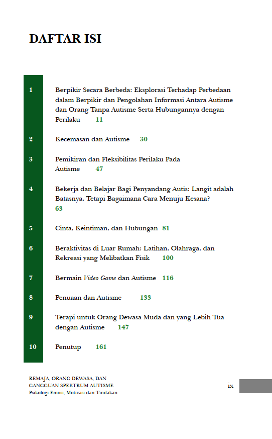 Buku Remaja, Orang Dewasa, dan Gangguan Spektrum Autisme Psikologi Emosi, Motivasi dan Tindakan - Gambar 2