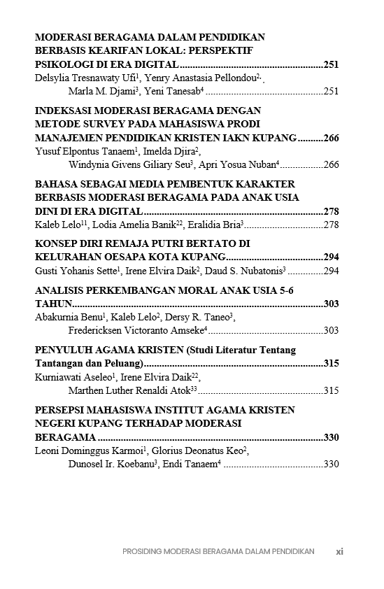 Buku Prosiding Moderasi Beragama dalam Pendidikan: Tantangan dan Peluang di Era Digital (Perspektif dari Berbagai Bidang Keilmuan) - Gambar 6