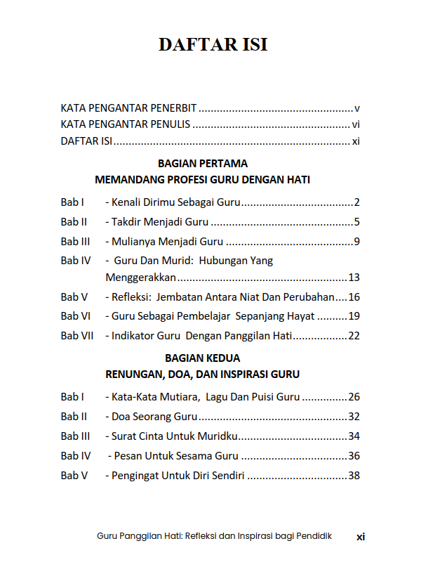 Buku Guru Panggilan Hati: Refleksi dan Inspirasi Bagi Pendidik - Gambar 2