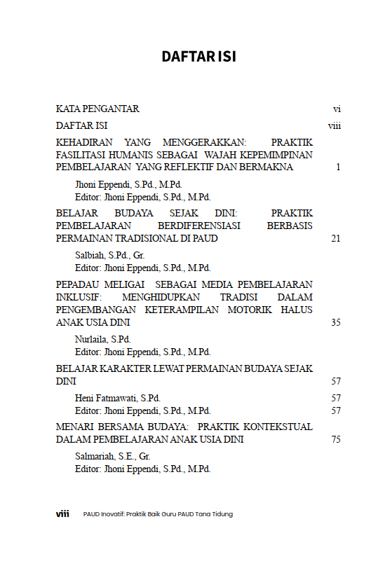 Buku PAUD Inovatif: Praktik Baik Guru PAUD Tana Tidung - Gambar 2
