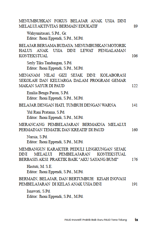 Buku PAUD Inovatif: Praktik Baik Guru PAUD Tana Tidung - Gambar 3