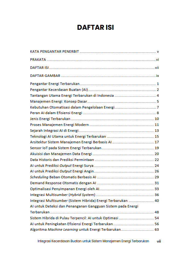 Buku Integrasi Kecerdasan Buatan untuk Sistem Manajemen Energi Terbarukan - Gambar 2