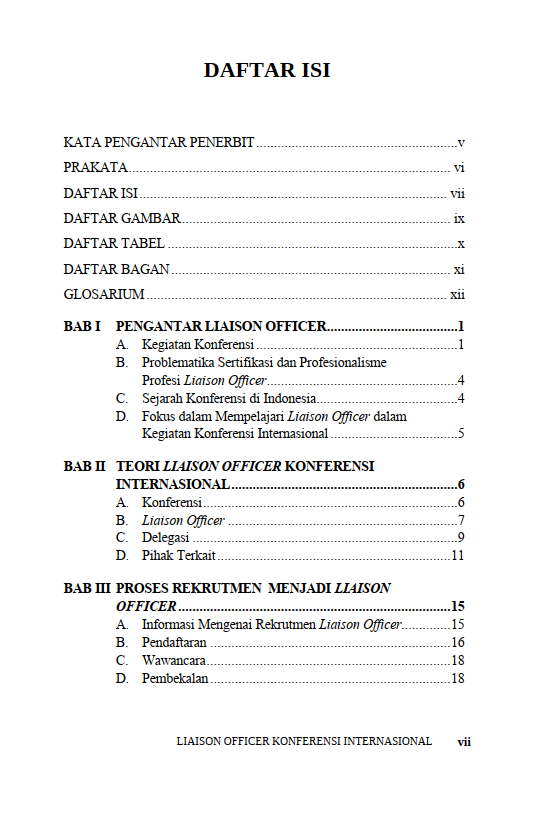 Buku Liaison Officer Konferensi Internasional - Gambar 2