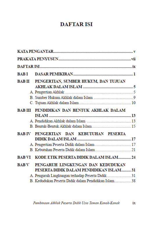 Buku Pembinaan Akhlak Peserta Didik Usia Taman Kanak-Kanak - Gambar 2