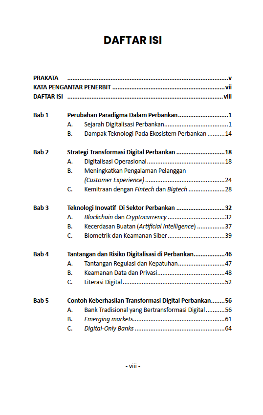Buku Transformasi Digital Perbankan : Strategi, Inovasi dan Tantangan - Gambar 2