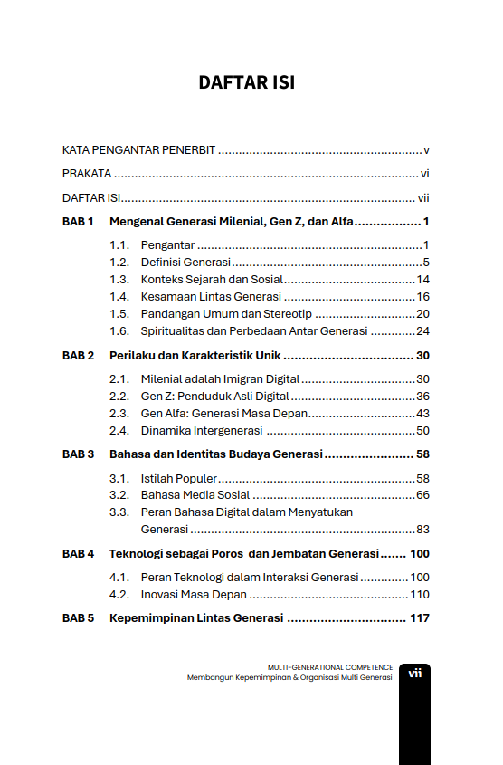Buku Multi-Generational Competence Membangun Kepemimpinan & Organisasi Multi Generasi - Gambar 2