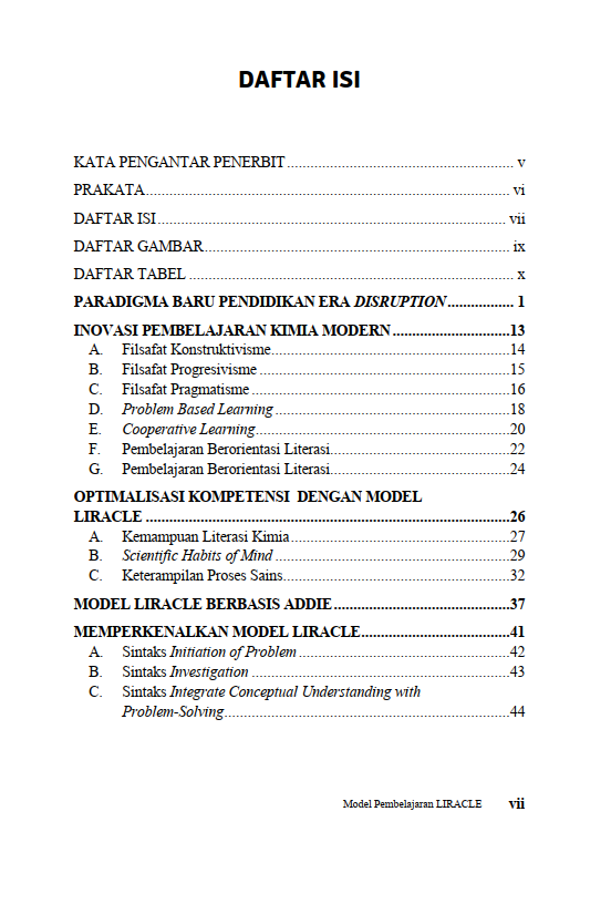Buku Model Pembelajaran LIRACLE: Sebuah Inovasi Pembelajaran Kimia Modern - Gambar 2