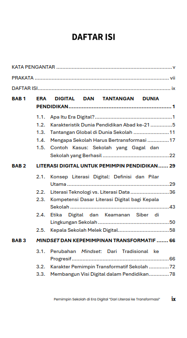 Buku Pemimpin Sekolah di Era Digital “Dari Literasi Ke Transformasi” - Gambar 2